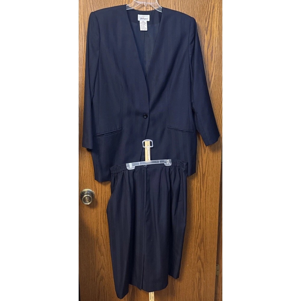 Vintage 1980's Worthington 2-Piece Blazer Dress Suit 20W Made‎ in USA Plus Size